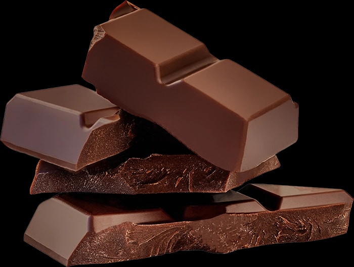 100% organic dark chocolate
